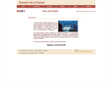 Tablet Screenshot of hostaldelafuente.com